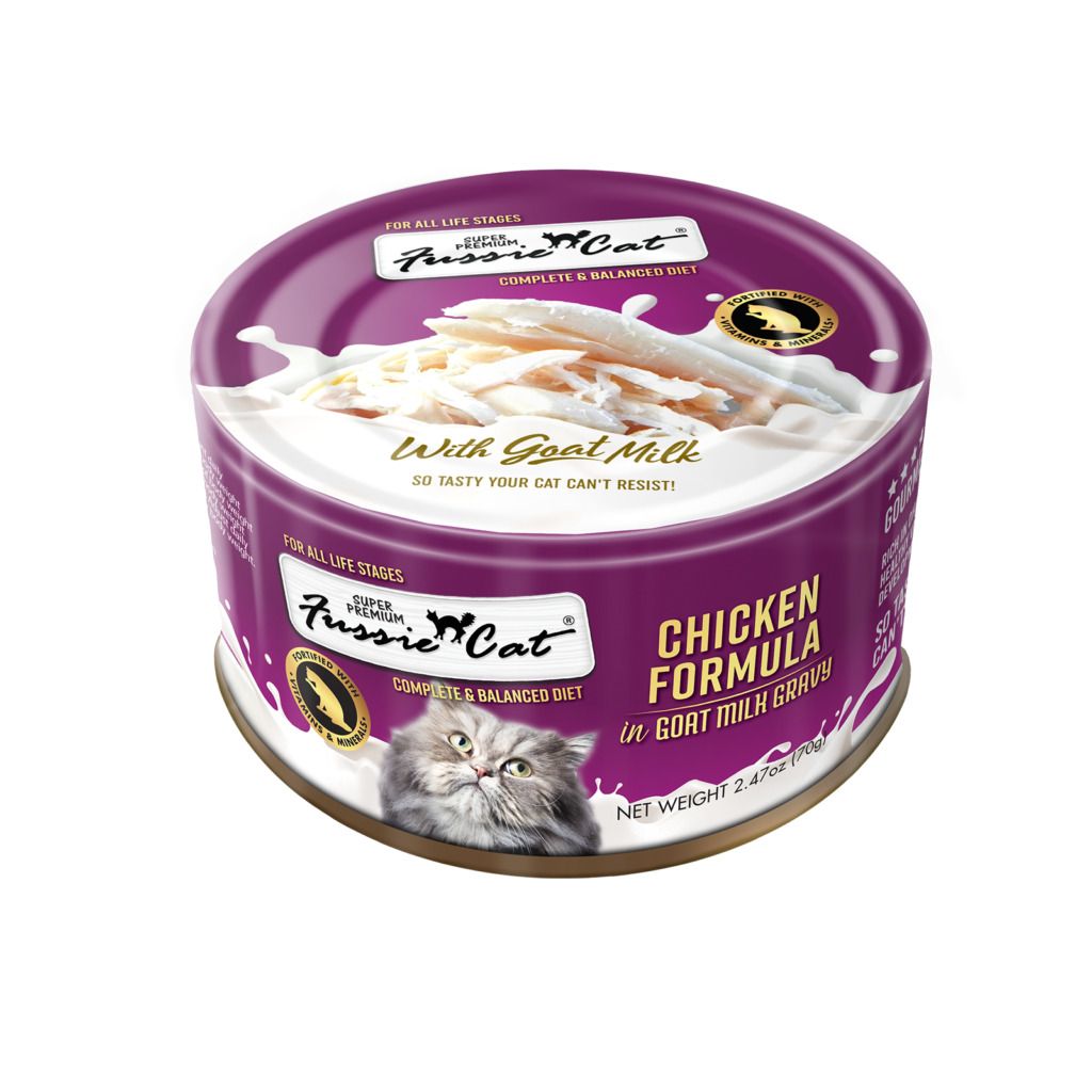 Fussie Cat Chicken in Goat Milk Gravy Wet Cat Food, Size: 2.47oz