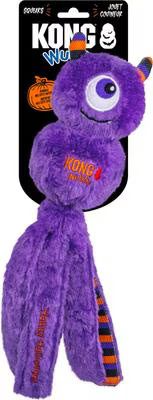 Kong Halloween Wubba Monster Squeaky Dog Toy Purple, Large