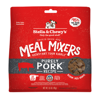 Stella &amp; Chewy's Purely Pork Meal Mixers Freeze-Dried Dog Food Topper