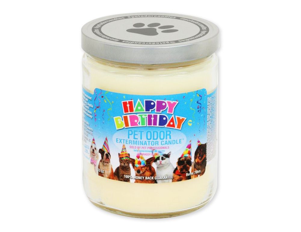 Pet Odor Exterminator - Happy Birthday Fragrance, Type: Candle 13oz