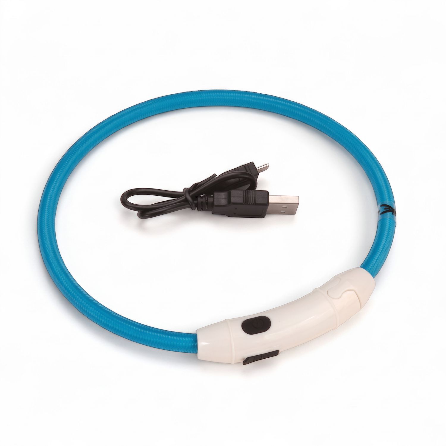 Coastal USB Light-Up Neck Ring - Cut to Fit, Max 24", Color: Blue