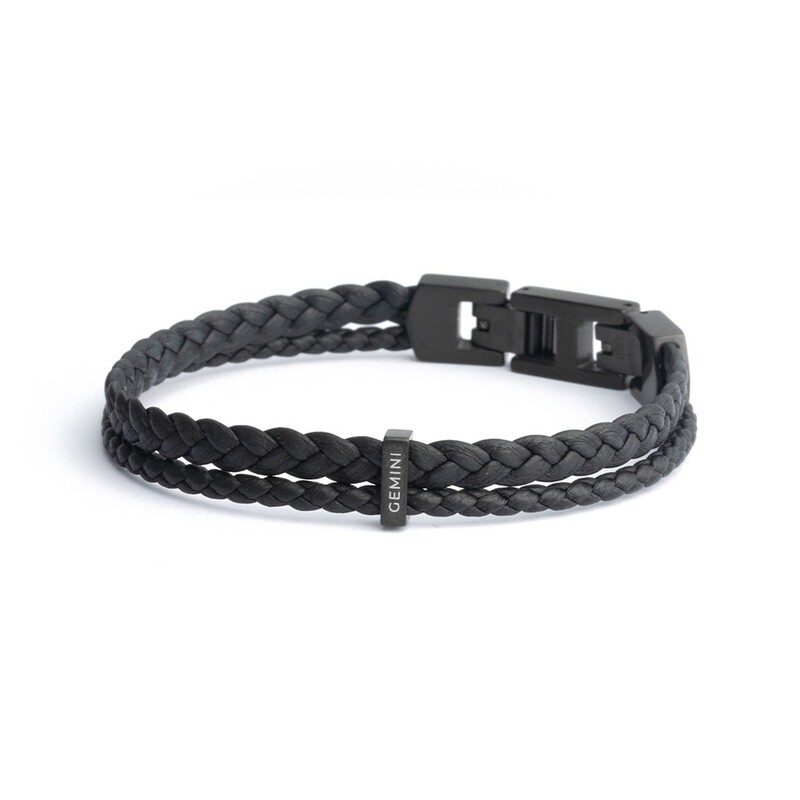 Herenarmband DUO black XS-S