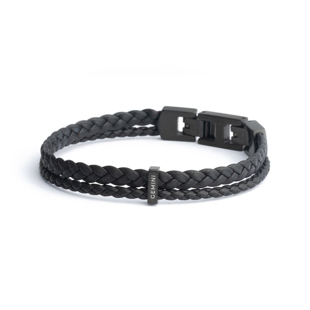 Herenarmband DUO black M-L