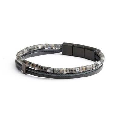 Herenarmband Triplux grey XS-S