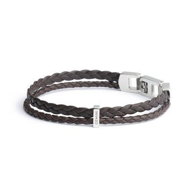 Herenarmband DUO brown M-L