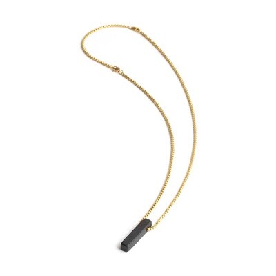 Halsketting heren Tantum Gold Black