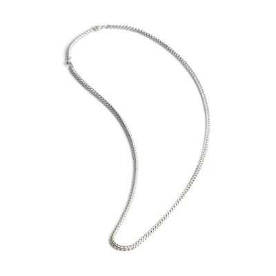 Heren halsketting Dux silver