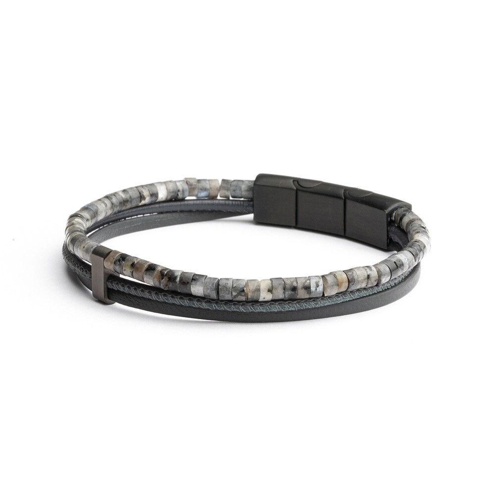 Herenarmband Triplux grey M-L