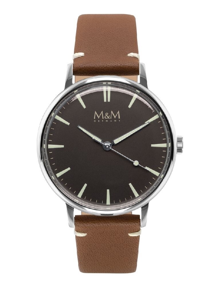 Horloge cognac lederen bandje