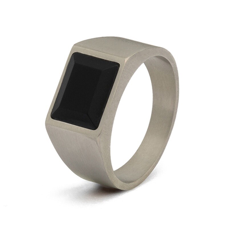 Ring Credo silver black maat 58