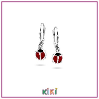 Zilveren brisure met lieveheersbeestje