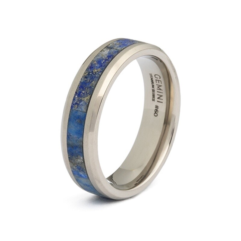 Ring Rota light blue maat 62
