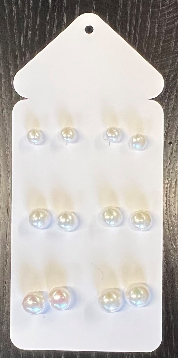 Zilveren steker zoetwaterparel 5mm