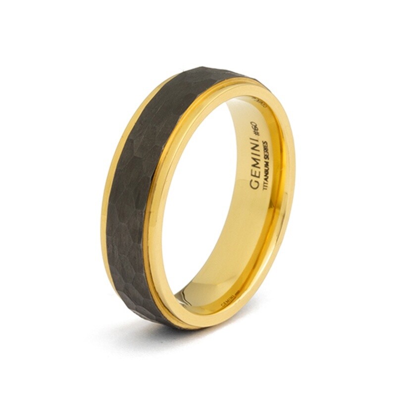 Ring Duplus gold black maat 58