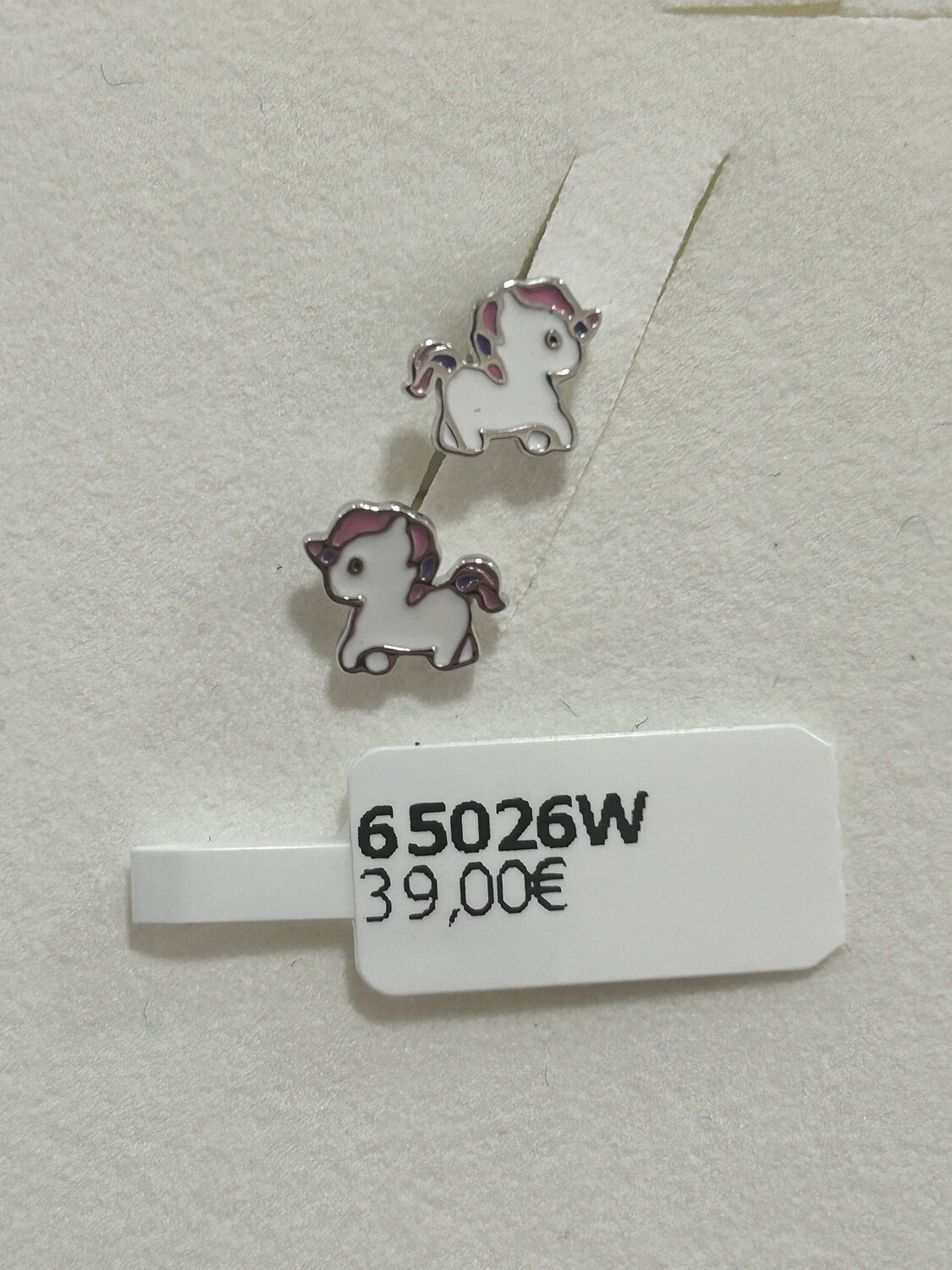 Kinderoorbellen stekers unicorn zilver