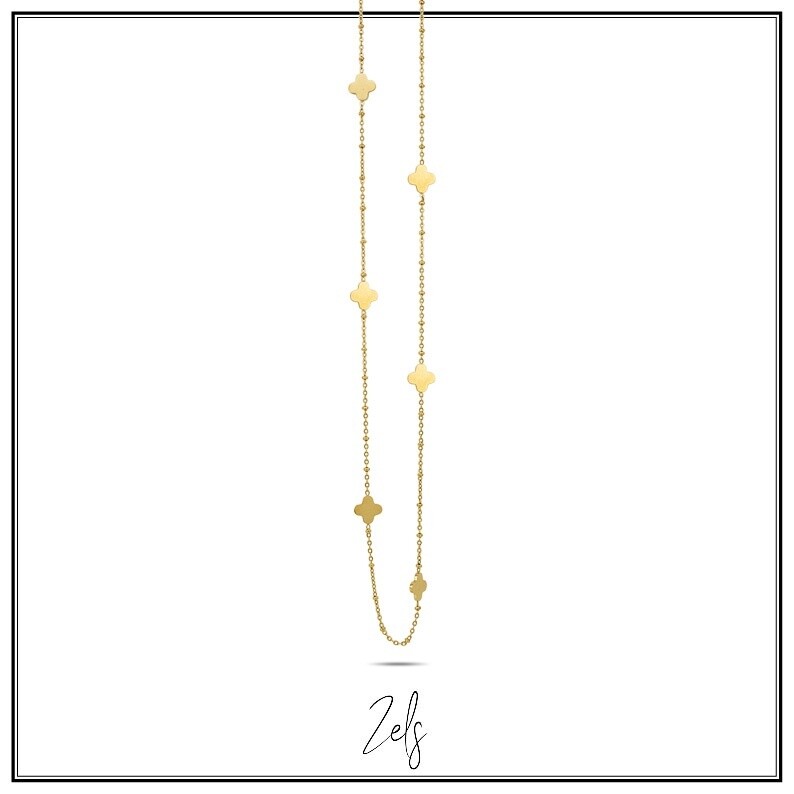 Staal ketting goudkleur