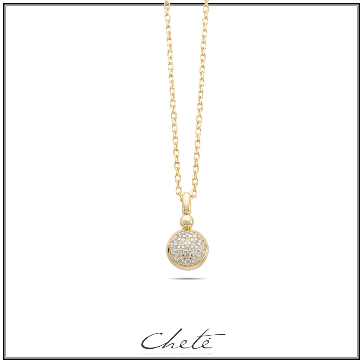Zilver Gold plated ketting