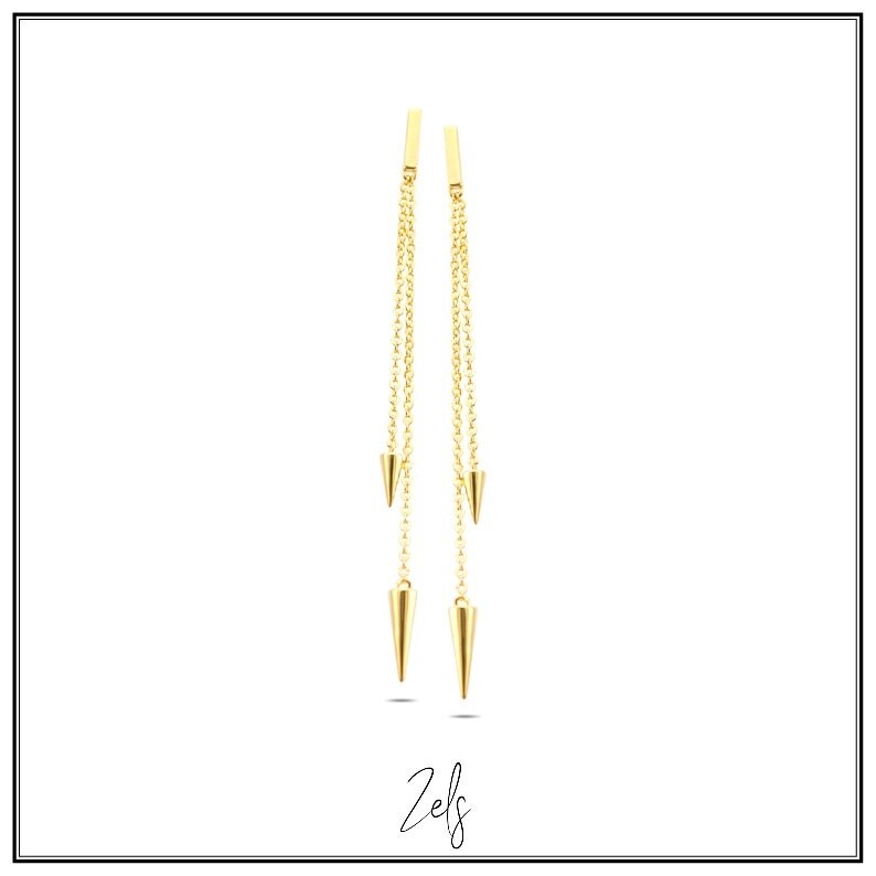 Stekers hangende pendels zilver gold plated