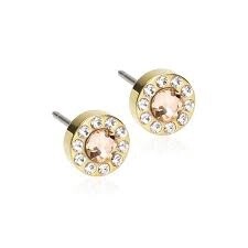 GT Brilliance Halo 6 mm, Crystal/gold
