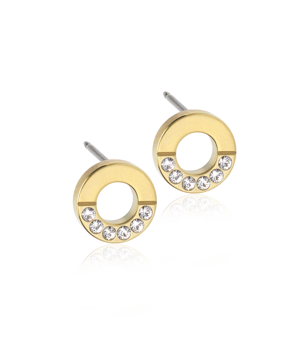 GT Brilliance Puck Hollow Split 8 mm, Crystal