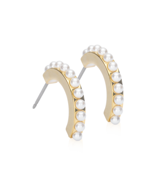 GT Pendant Pearl Curved 15mm White