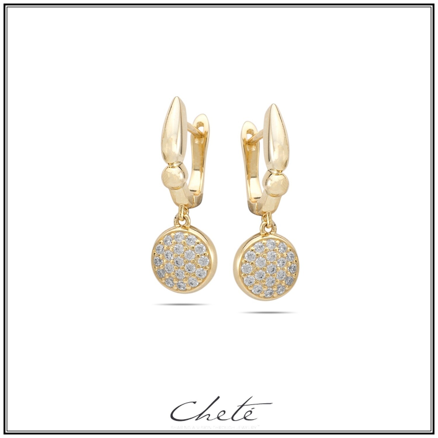 GoldPlated oorbellen hangend