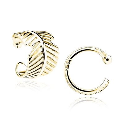 Earcuff blad gold plated