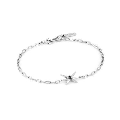SILVER SPIKE CHAIN BRACELET