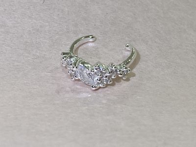 Earcuff Zilver met zirkonen