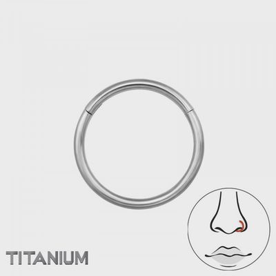 Piercing ring 10 mm titanium