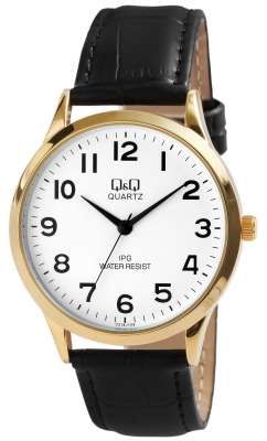 Q&amp;Q Dameshorloge Witte wijzerplaat Goud