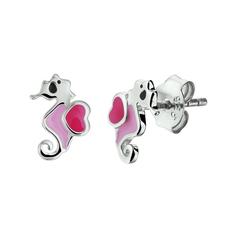 Kinderoorbellen roze zeepaard