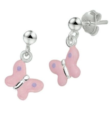 Oorhangers vlinder roze