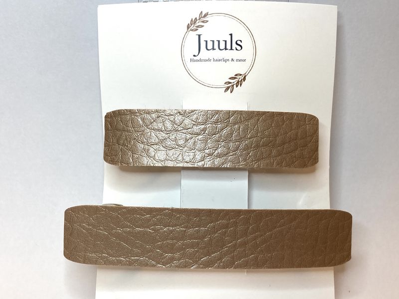 Haarspelden French Barette Taupe