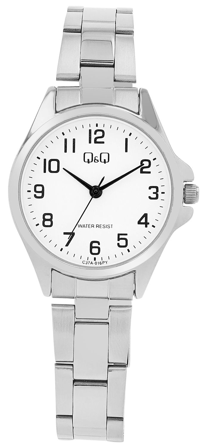 Q&amp;Q Dameshorloge met roestvrijstalen band  C37A-005PY