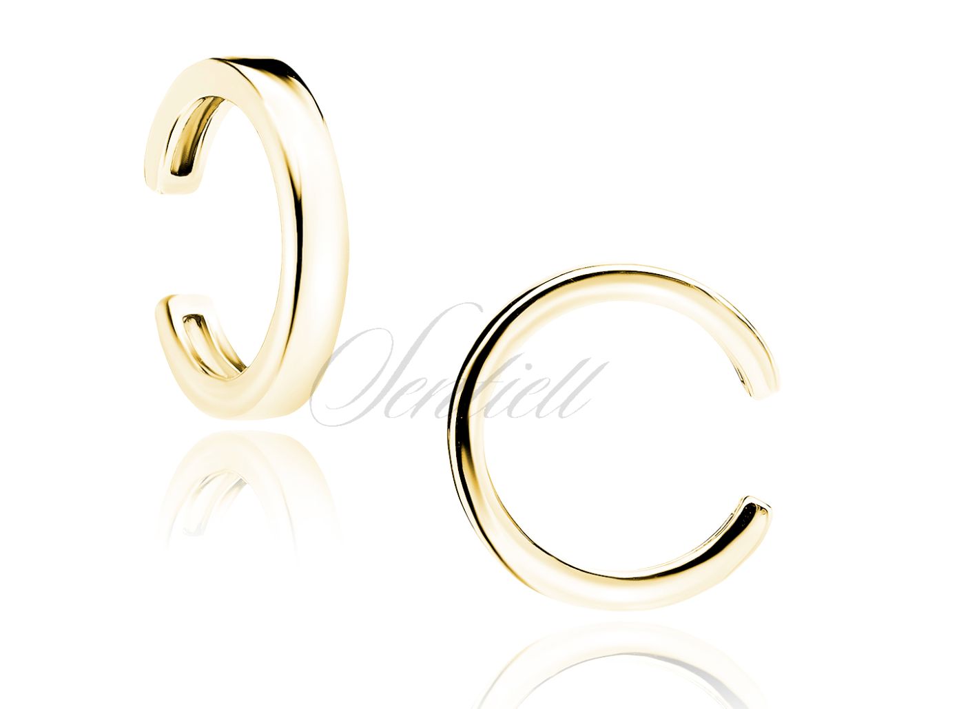 Earcuff zilver goldplated &#39;basic&#39;
