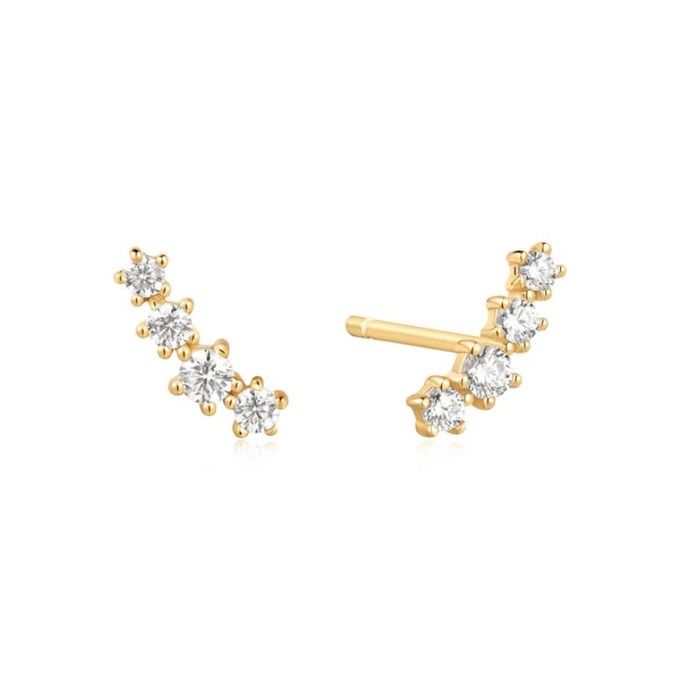 GOLD SPARKLE CLIMBER STUDS