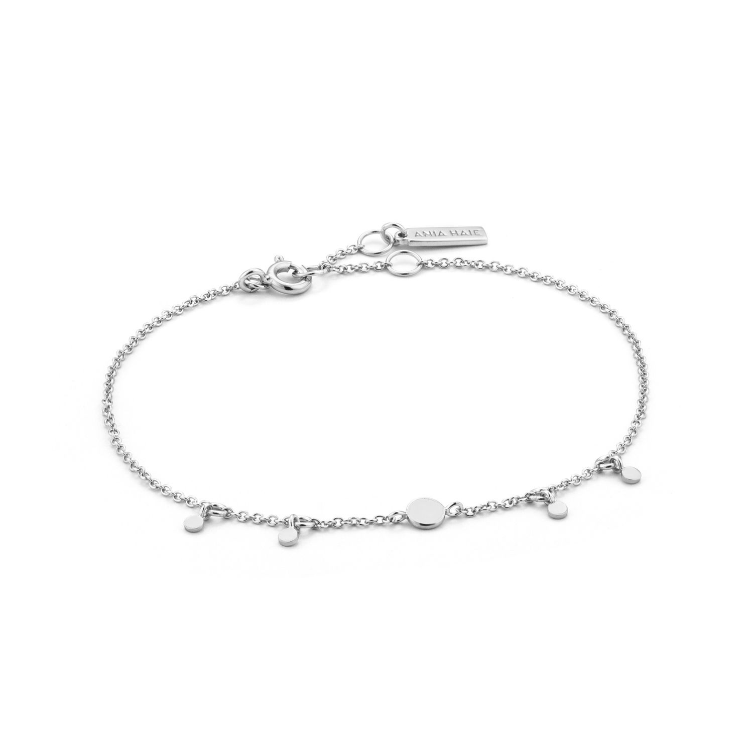 GEOMETRY DROP DISCS BRACELET Silver