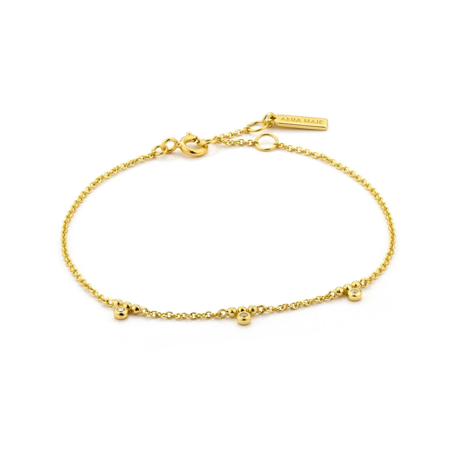 Shimmer Triple stud Bracelet Gold