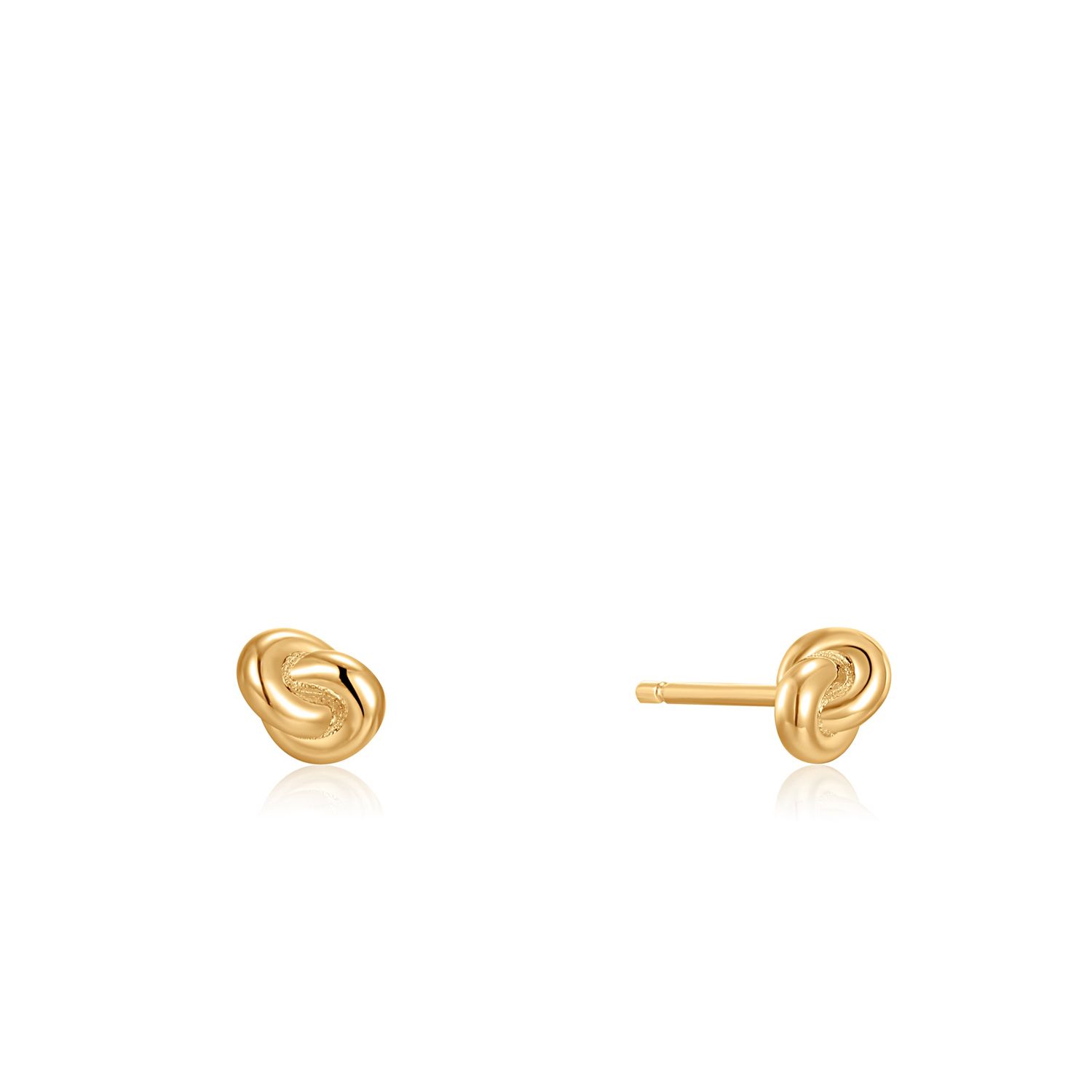 GOLD KNOT STUD EARRINGS