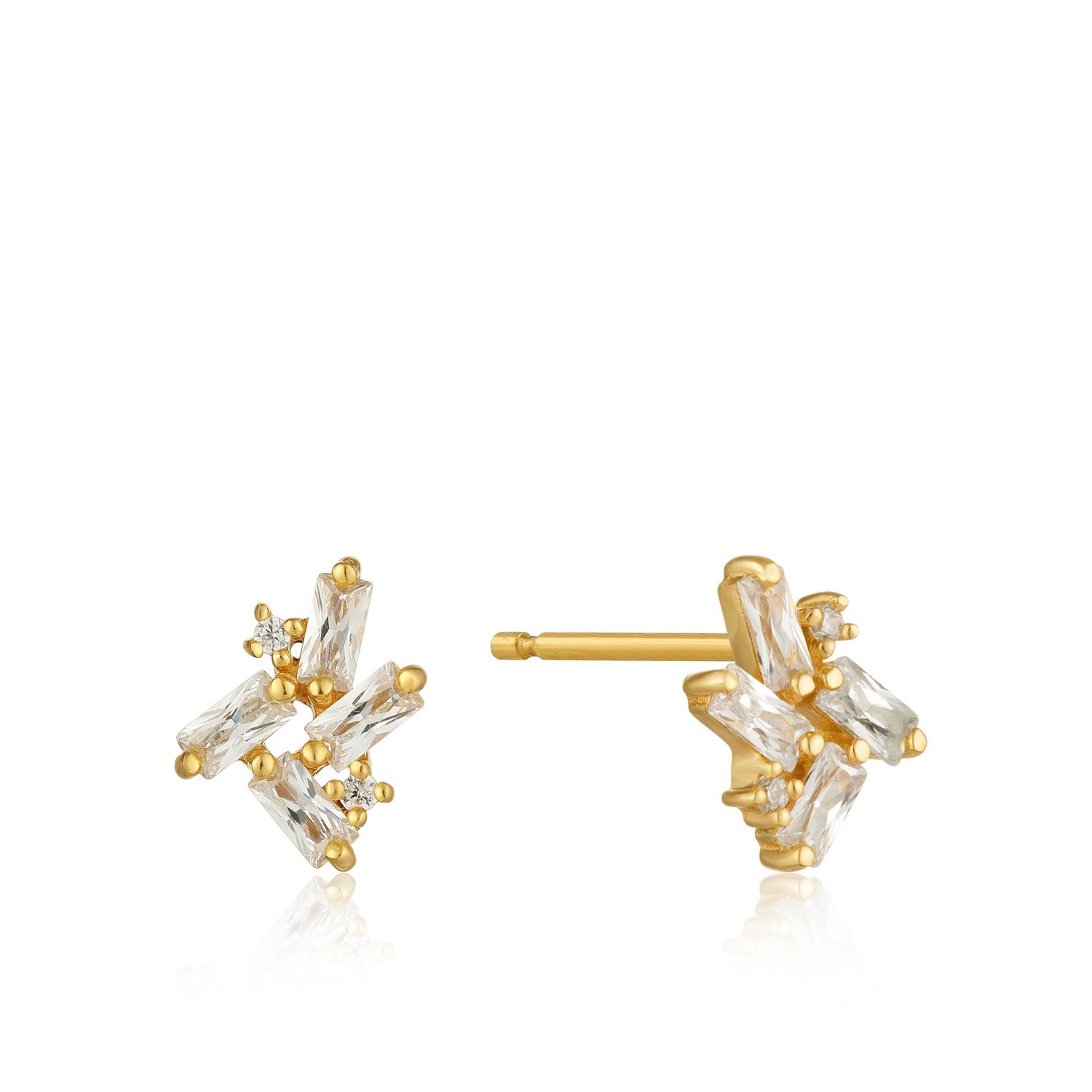 CLUSTER STUD EARRINGS Gold