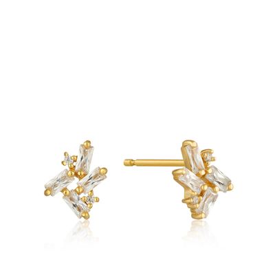CLUSTER STUD EARRINGS Gold