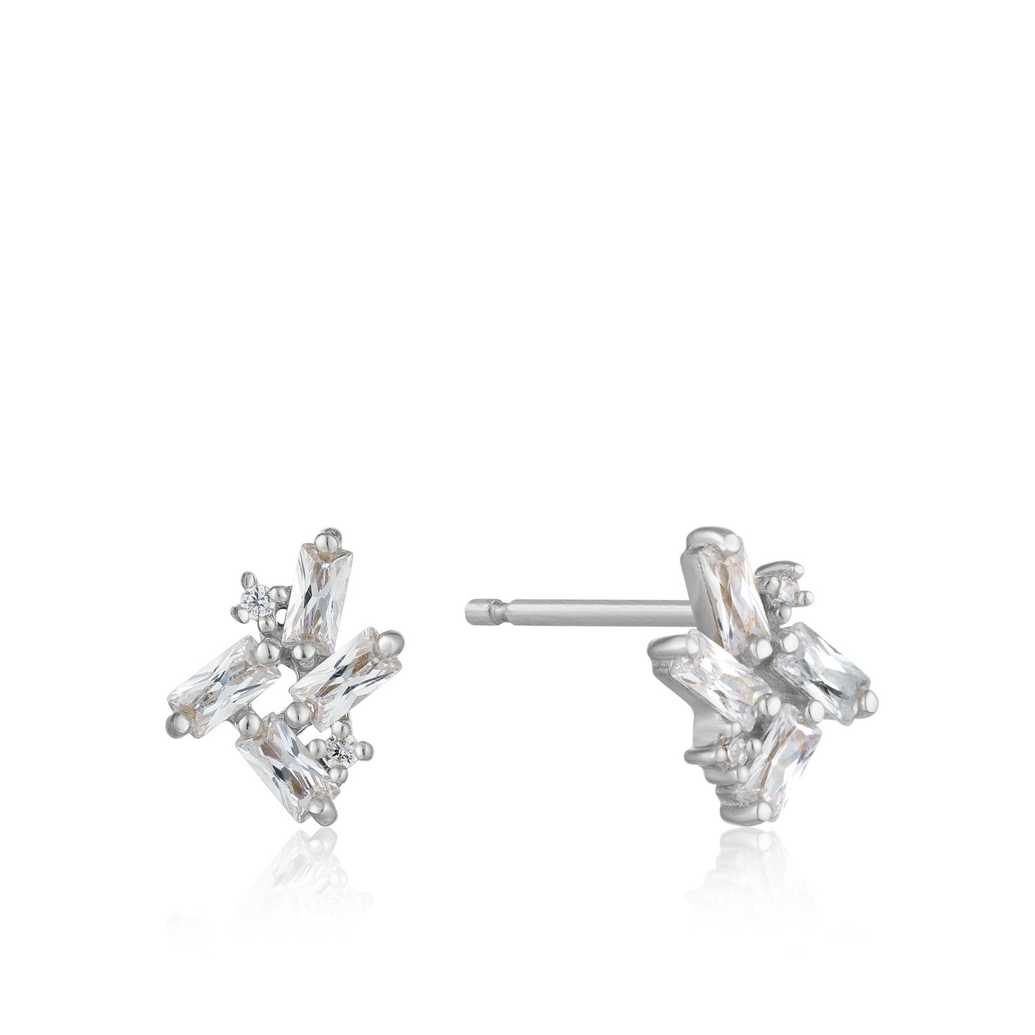 GLOW STUD EARRINGS Silver