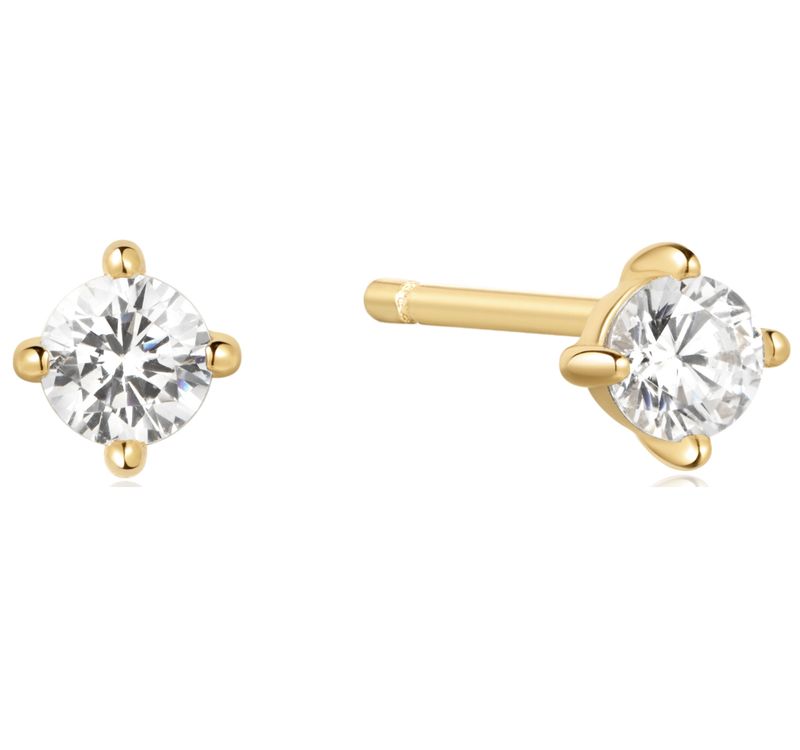 GOLD SOLITAIRE STUDS