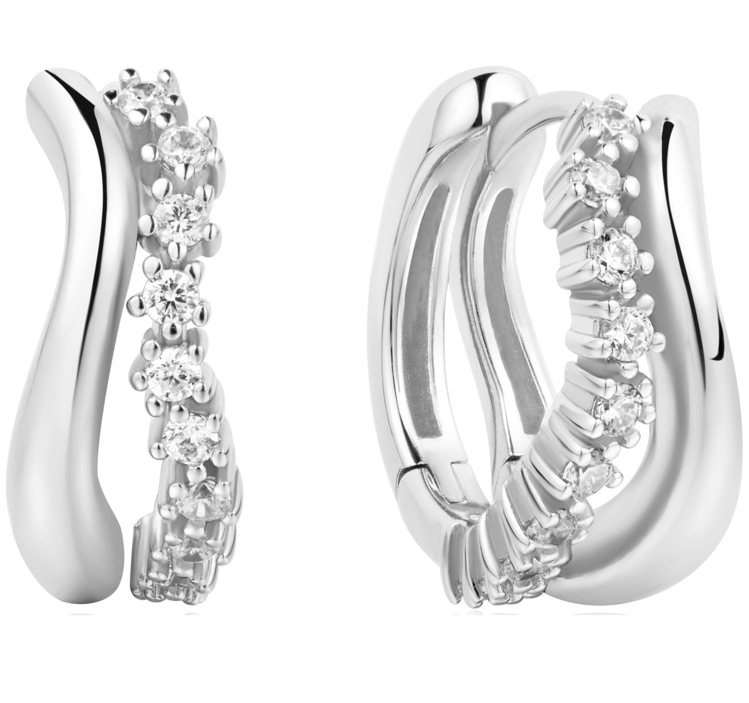 SILVER SPARKLE DOUBLE HUGGIES