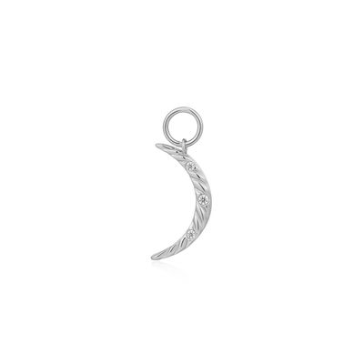 SILVER MOON EARRING CHARM