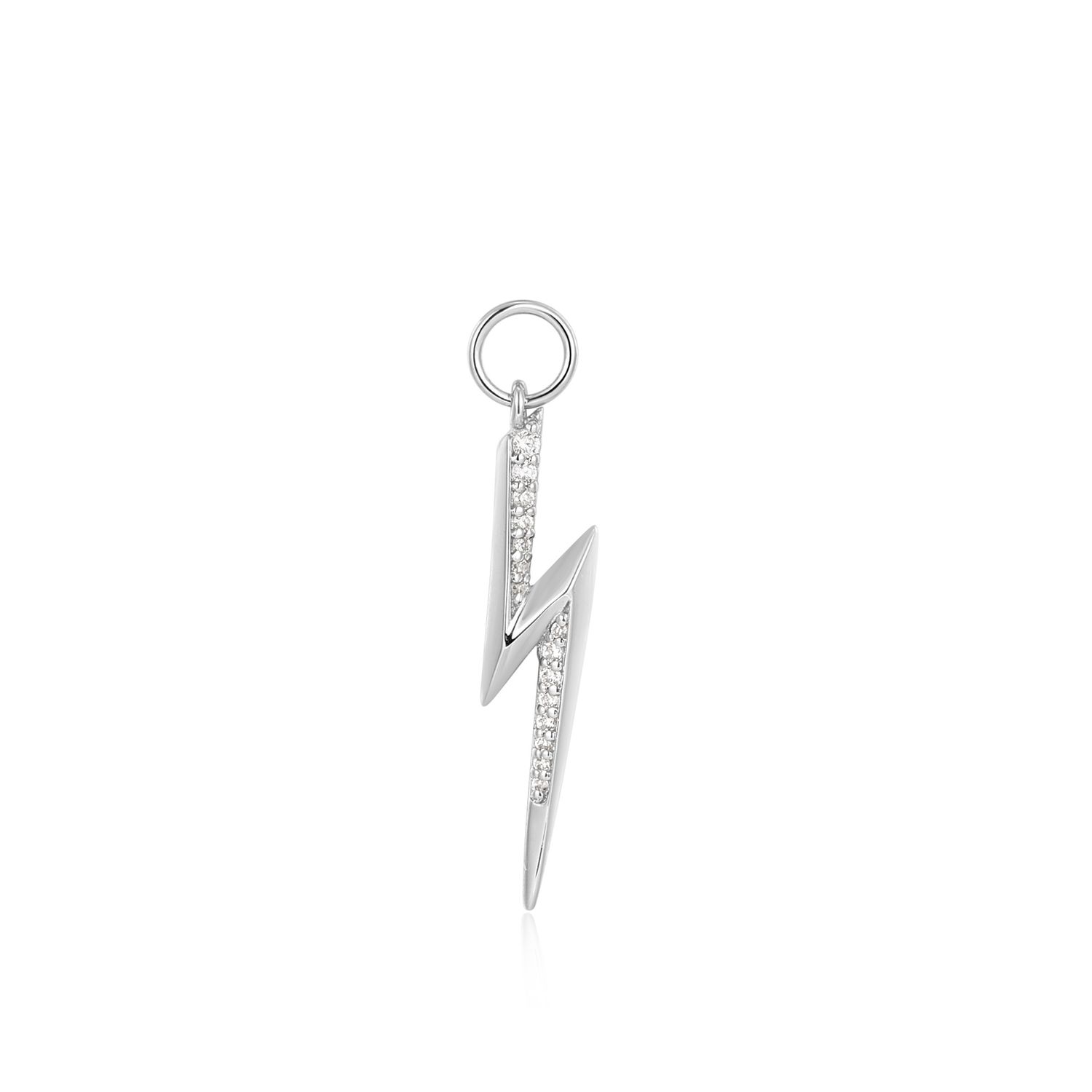 SILVER LIGHTNING EARRING CHARM
