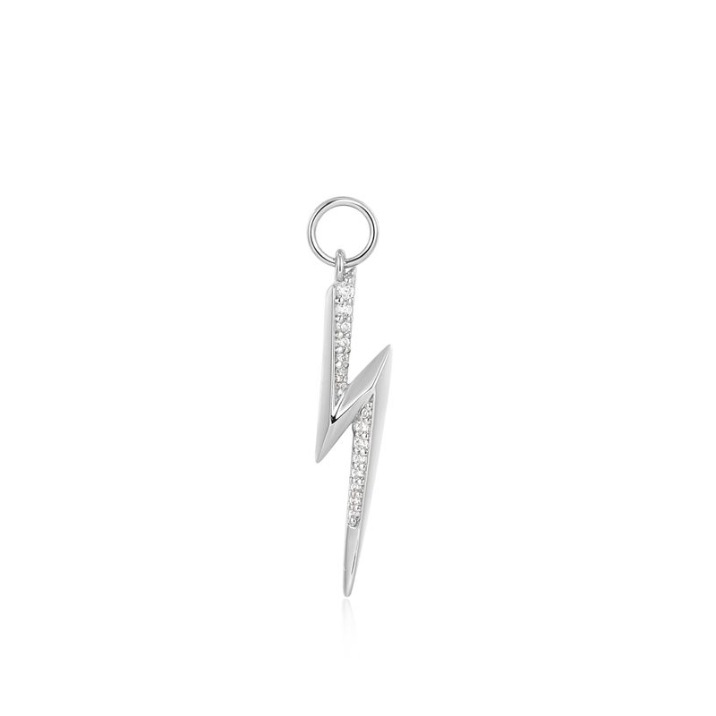 SILVER LIGHTNING EARRING CHARM