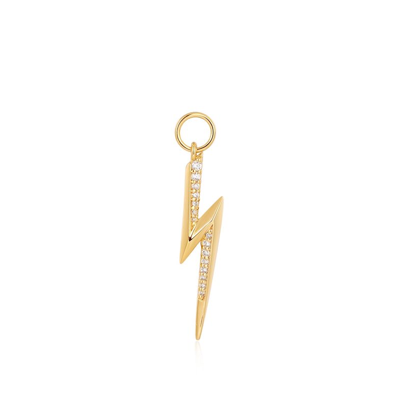 GOLD LIGHTNING EARRING CHARM
