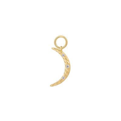 GOLD MOON EARRING CHARM